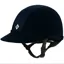 Charles Owen Micro Suede SP8 Plus Riding Helmet-Navy