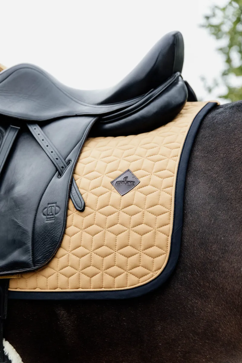 Kentucky Softshell Dressage Saddle Pad-Mustard-3