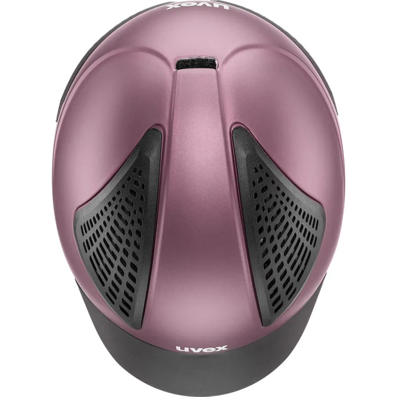 Uvex Exxential II Riding Helmet-Ruby/Matt-1
