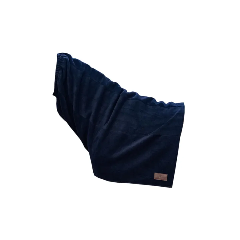 Kentucky Heavy Fleece Horse Scarf-Navy-Full-1
