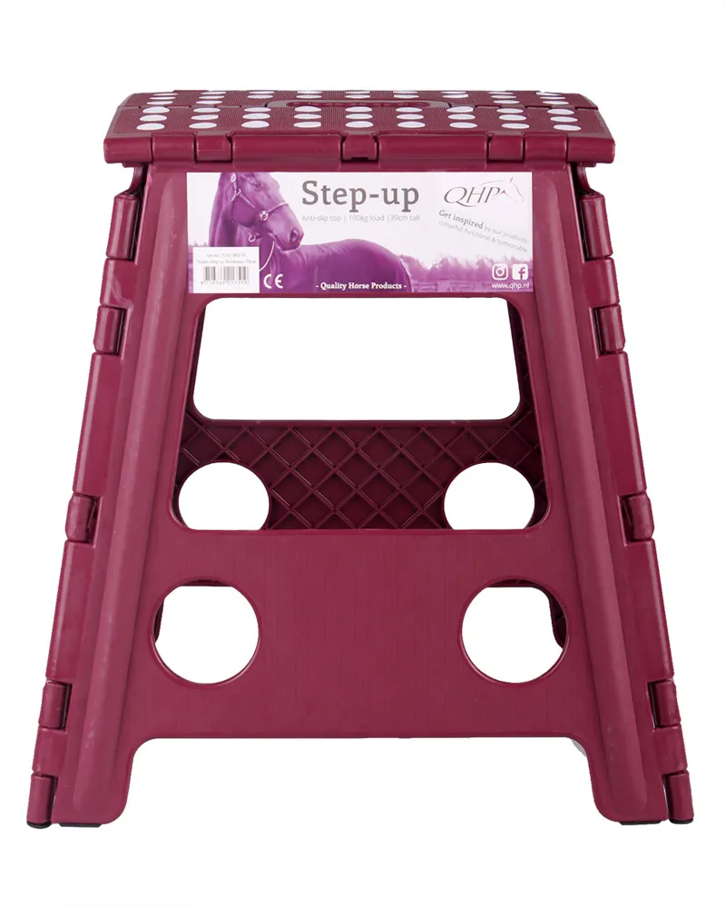 QHP Step Up Stool-Burgundy