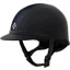 Charles Owen Ayr8 Plus Leather Look Round Fit Sizes Riding Helmet-Navy/Silver