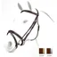 Equipe Emporio Gentle Leather Flash Bridle with Stitching Detail BRE06-Brown
