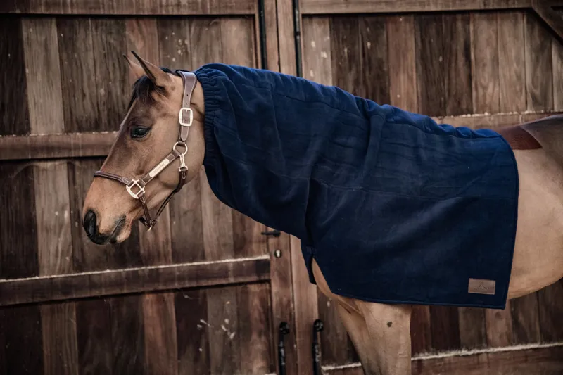 Kentucky Heavy Fleece Horse Scarf-Navy-Full