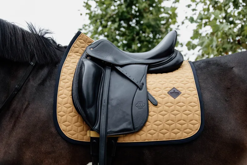 Kentucky Softshell Dressage Saddle Pad-Mustard-2