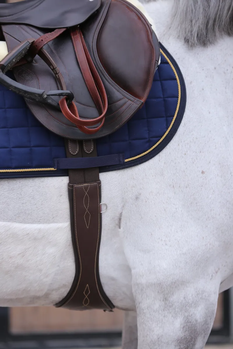 Kentucky Leather Anatomic Girth-Brown-5