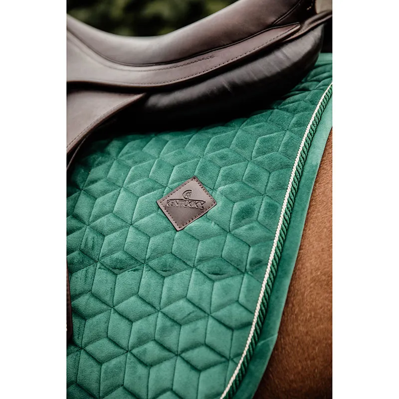 Kentucky Velvet Jumping Saddle Pad-Emerald-1