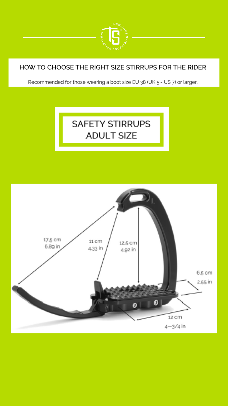 Tech Venice Plus Evo Safety Stirrups-Black/Black-3