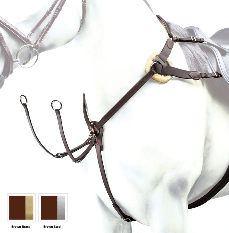 Equipe Eventing Breastplate BPE12-Brown