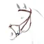 Equipe Grackle Bridle No Stress Patent Browband Elastic Noseband-Brown