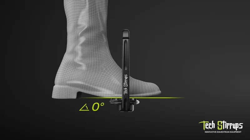 Tech Venice Flat Evo Safety Stirrups-Black/Brown-1