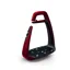 Freejump Soft Up Classic Stirrups-Pearl Red/Black