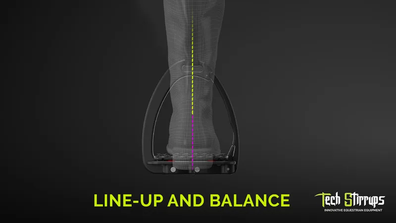 Tech Venice Flat Evo Safety Stirrups-Black/Titanium-2