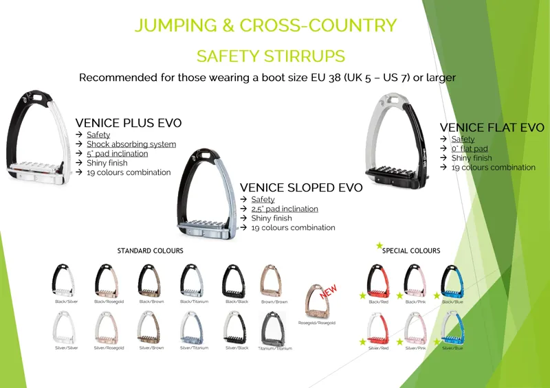 Tech Venice Flat Evo Safety Stirrups-Silver/Titanium-11