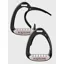 Equiline X-Cel Breakaway Jump Stirrups-Matt Black