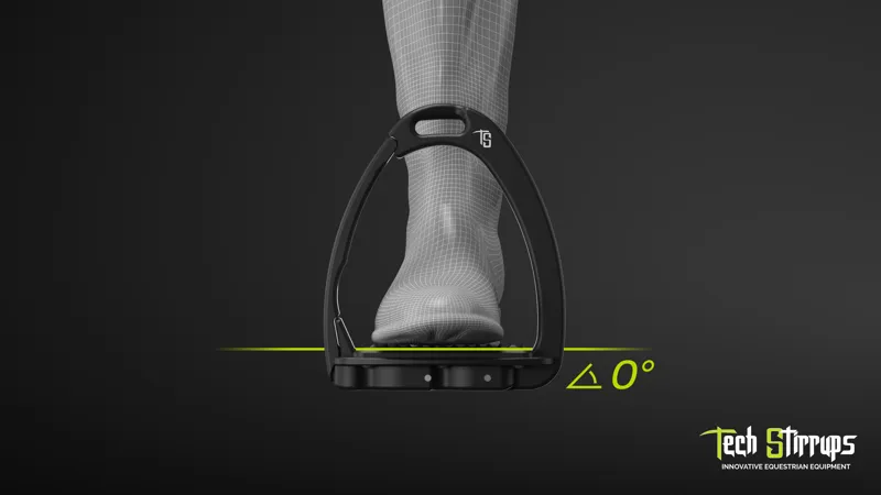 Tech Venice Medium Sloped Safety Stirrups-Black/Black-4