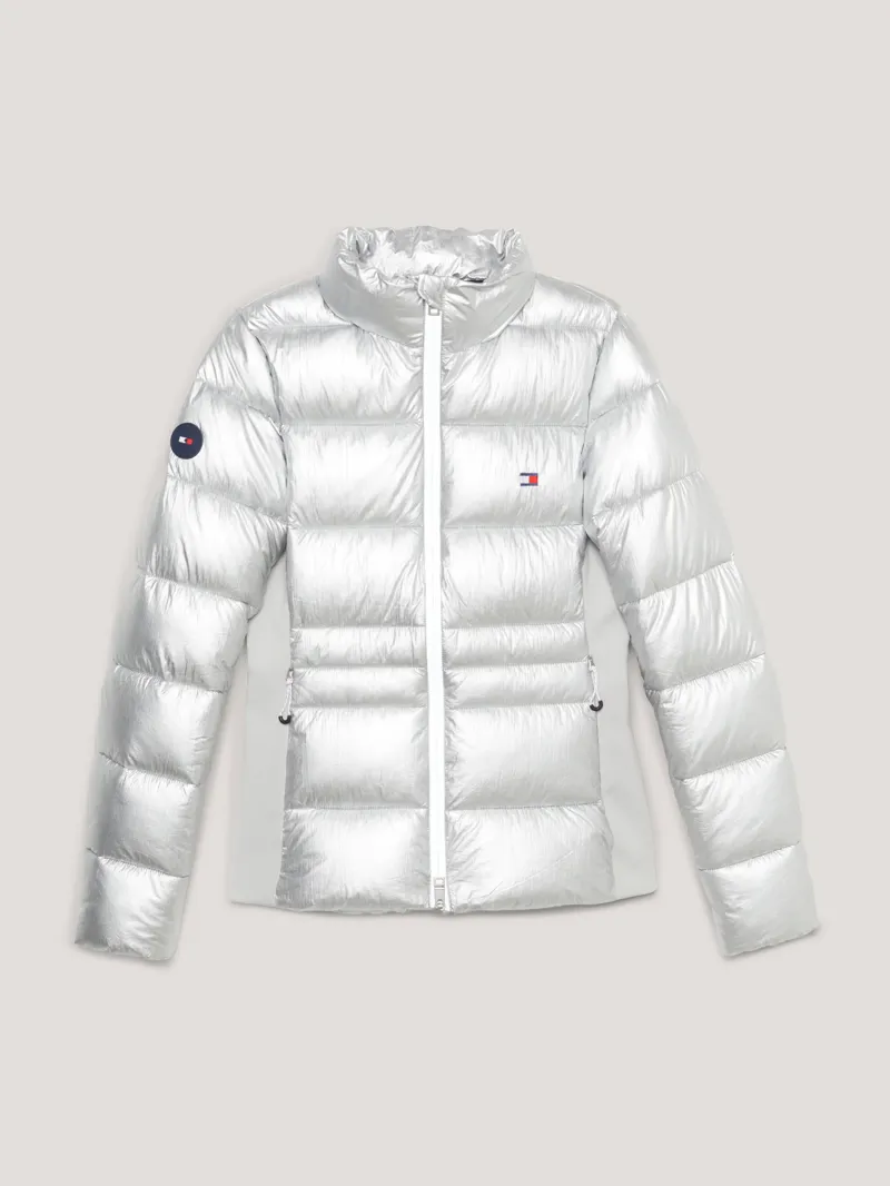 Tommy hilfiger jacket silver hotsell