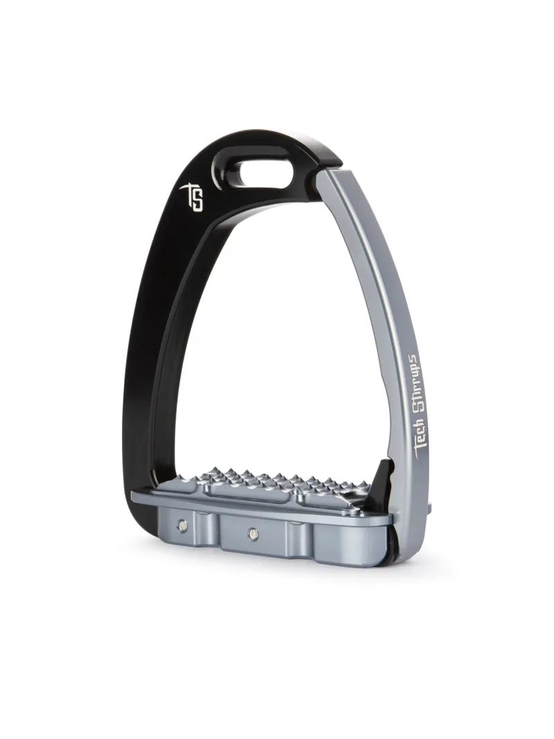 Tech Venice Children Safety Stirrups-Black/Titanium