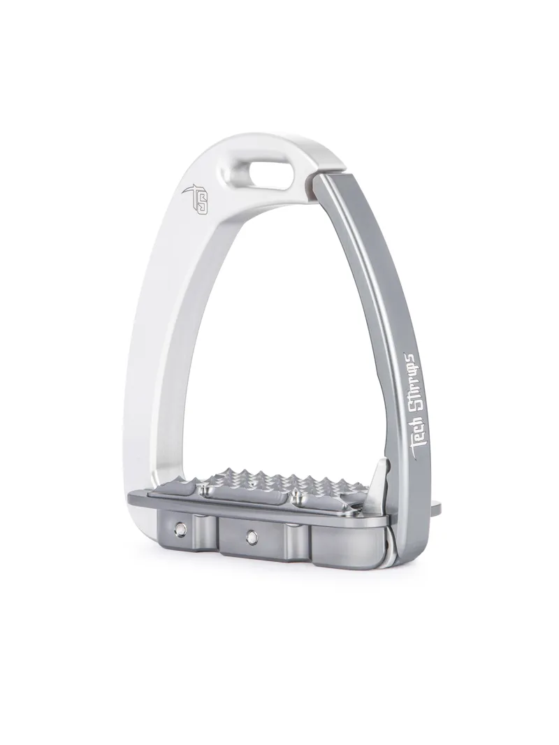 Tech Venice Children Safety Stirrups-Silver/Titanium