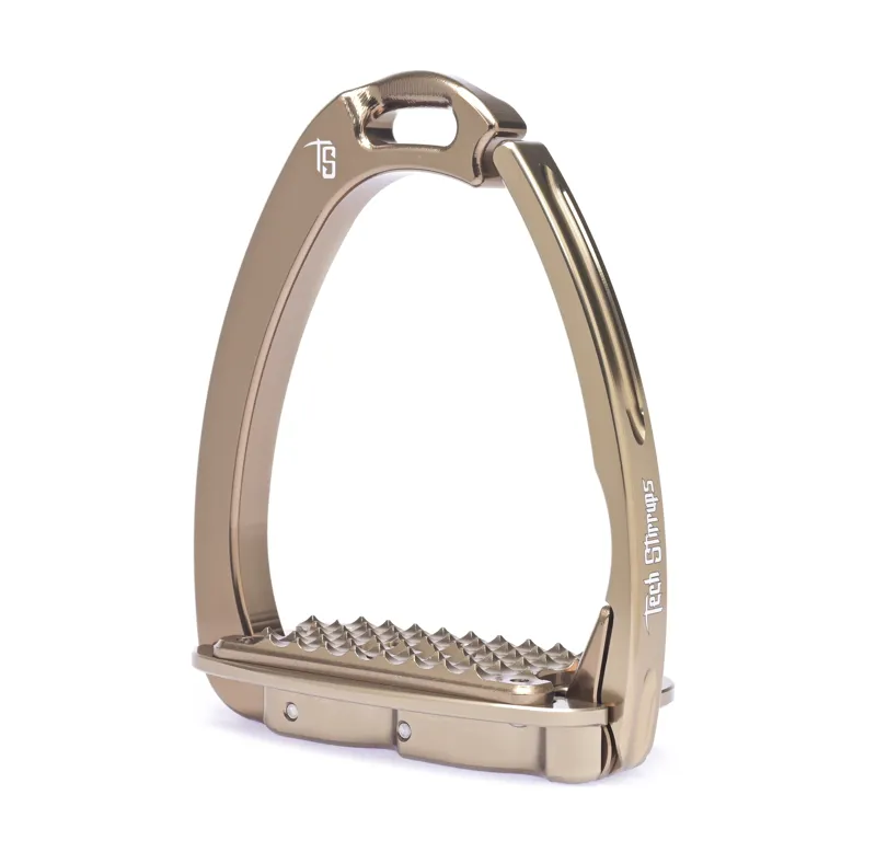 Tech Venice Flat Evo Safety Stirrups-Brown/Brown