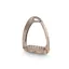 Tech Venice Flat Evo Safety Stirrups-Rose Gold/Rose Gold