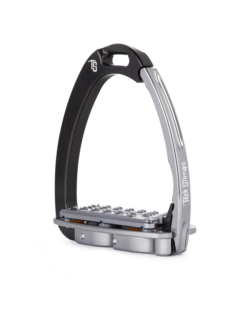 Tech Venice Plus Evo Safety Stirrups-Black/Titanium