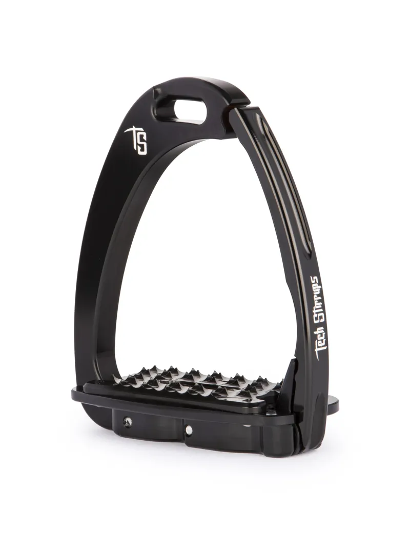 Tech Venice Medium Sloped Safety Stirrups-Black/Black