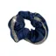 Equetech Satin Deluxe Crystal Scrunchie-Navy
