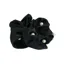 Equetech Satin Pearl Hair Scrunchie-Black