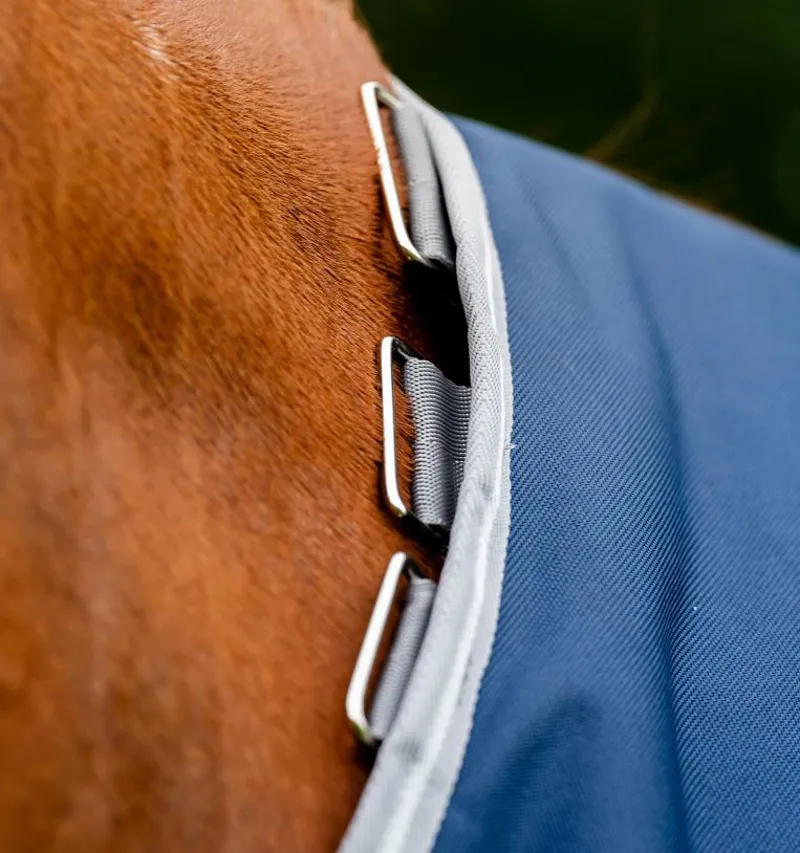 Horseware Amigo Bravo 12 Plus Bundle Turnout-50g Outer with 100g Liner and 200g Liner-Navy-Titanium Grey-Silver-3