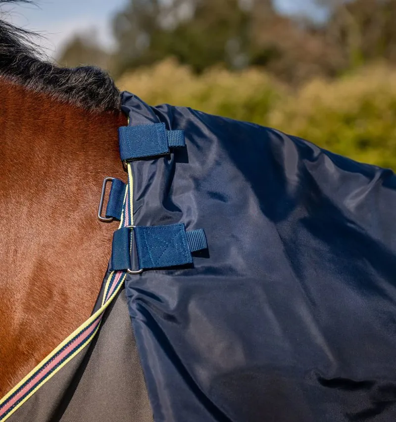 Horseware Amigo Bravo 12 Plus Bundle Turnout-50g Outer with 100g Liner and 200g Liner-Dark Shadow-Navy-Rose-2