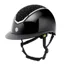 Charles Owen Kylo 2025 Wide Peak with MIPS Black Gloss/Chrome with Crystal Top