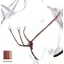 Equipe Emporio Y Shaped Leather Breastplate with Clincher BPE11-Red Brown