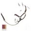 Equipe Emporio Leather Halter with Stitch Detail BRE04-Red Brown