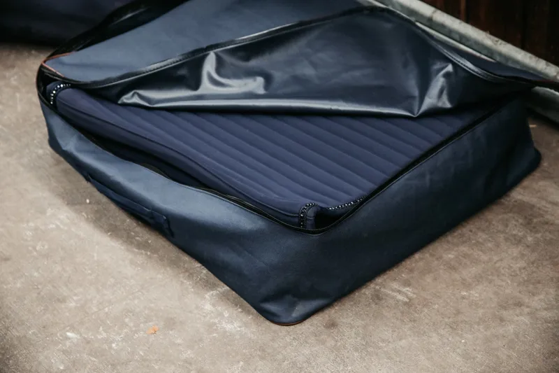 Kentucky Weather Proof Saddle Pad Bag Navy-3