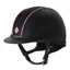 Charles Owen Ayr8 Plus Leather Look Regular Fit Sizes Riding Helmet-Navy/Red/White