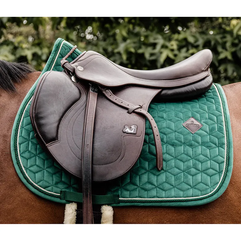 Kentucky Velvet Jumping Saddle Pad-Emerald-2