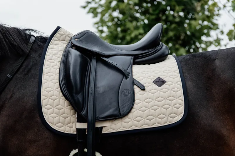 Kentucky Softshell Dressage Saddle Pad-Beige-2