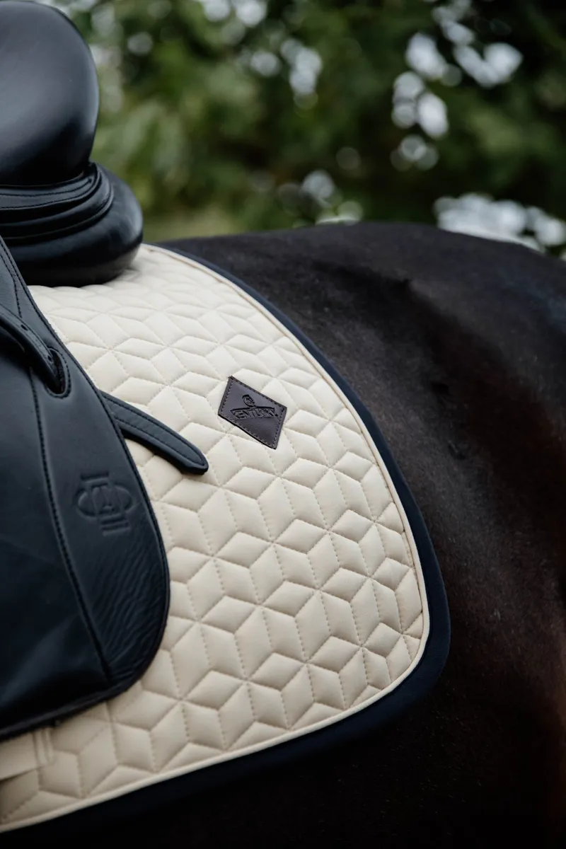 Kentucky Softshell Dressage Saddle Pad-Beige-3