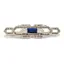 Equetech Tiffany Stock Pin - Silver/Sapphire