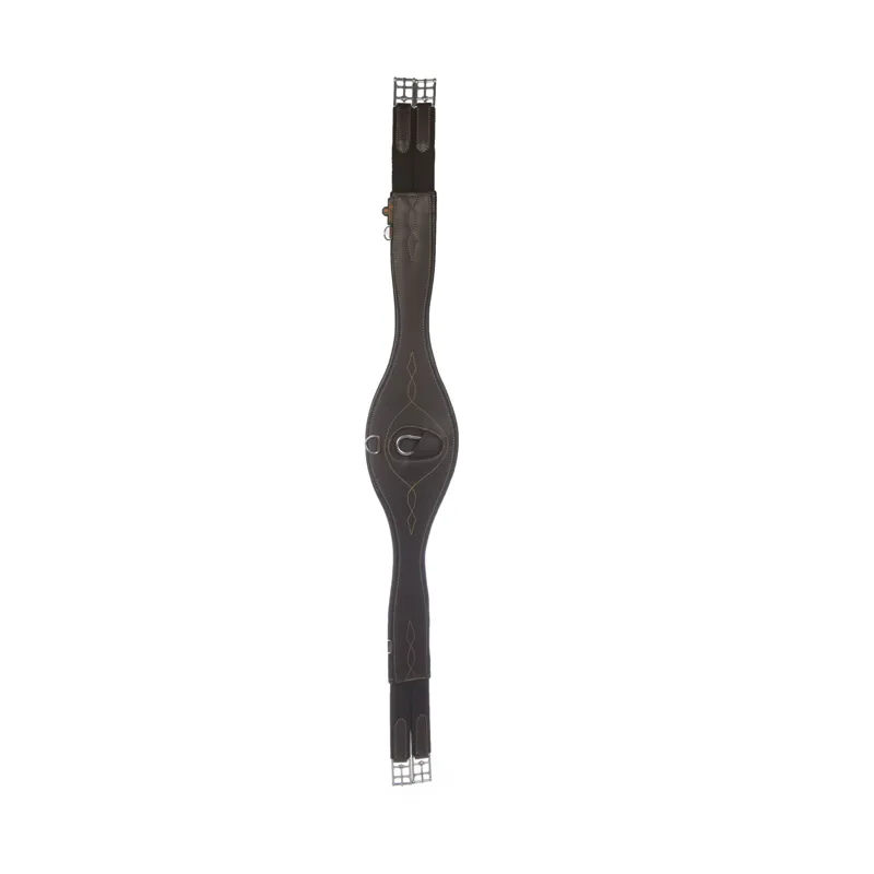 Kentucky Leather Anatomic Girth-Black-1