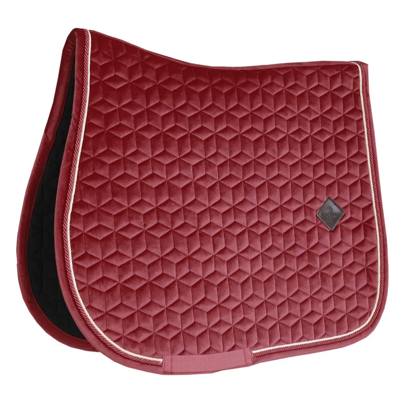 Kentucky Velvet Jumping Saddle Pad-Bordeaux