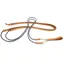 Antares Precision Draw Reins-Malt Brown/Cream Stitching