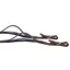 Antares Precision Extra Soft Elastic Reins 5/8 16 mm-Malt Brown/Cream Stitching