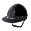 Antares Shagreen Swarovsky Eclipse Premium Riding Helmet-Glossy Black/Black Leather