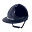 Antares Shagreen Swarovsky Eclipse Premium Riding Helmet-Glossy Blue/Blue Leather