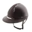Antares Shagreen Swarovsky Eclipse Premium Riding Helmet-Glossy Bison/Brown Leather
