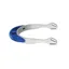 Sprenger FairRider 20mm Rounded Neck Spurs-Silver/Blue