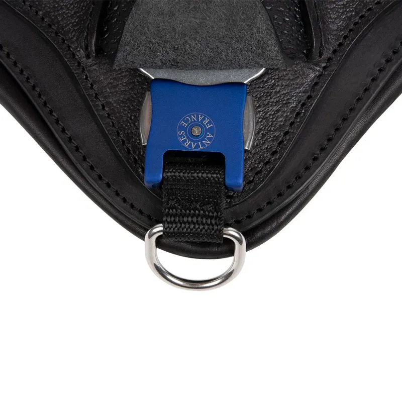 Antares Studguard Long Belly Guard Girth-Black/Black Stitching-1