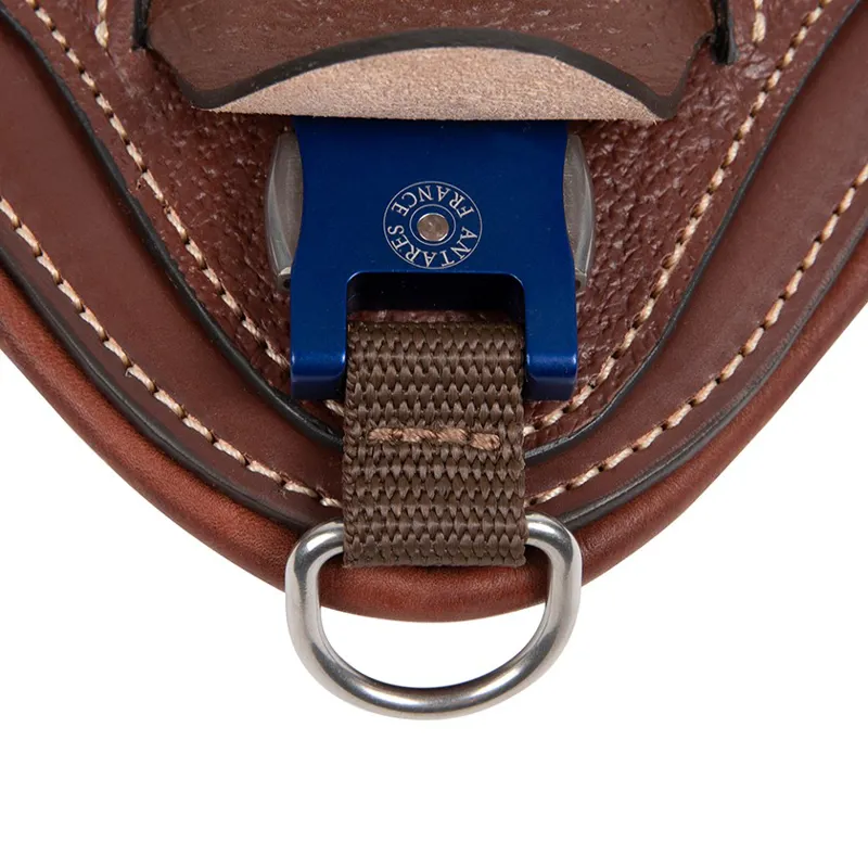 Antares Studguard Long Belly Guard Girth-Malt Brown/Cream Stitching-1